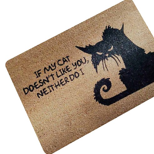 디엠코퍼레이션 알럽홈 스켐프 슬립 플로어 매트, 앵그리캣