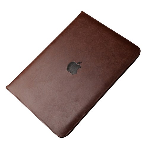 인스타 ipad 로고 가죽 휴대폰케이스, 커피브라운
