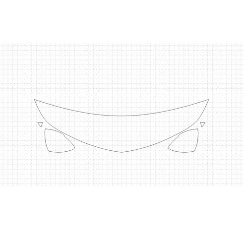 헥시스 쉐보레 크루즈 RS 2018 PVC PPF 보호필름 차량용 가드용품, 08. HFM, BIKINI, WRAPPED(A형), 1개