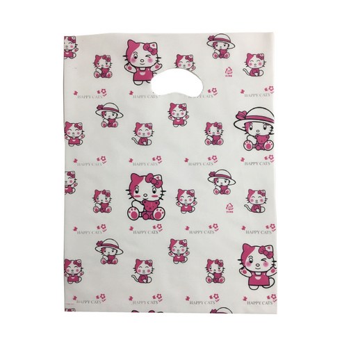팩스타 펀칭 비닐 포장봉투 가로 30cm x 세로 40cm, 캐츠, 50개입