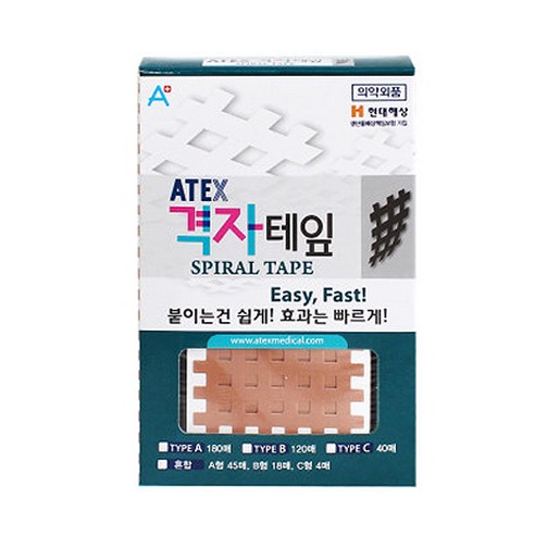 아텍스 스포츠 격자테잎 C타입, 40개입, 1개