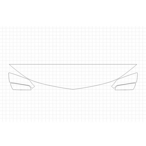 헥시스 쉐보레 이쿼녹스 LT 2018 PVC PPF 보호필름 차량용 가드용품, 16. HFM 30.48cm, STRAIGHT, 1개