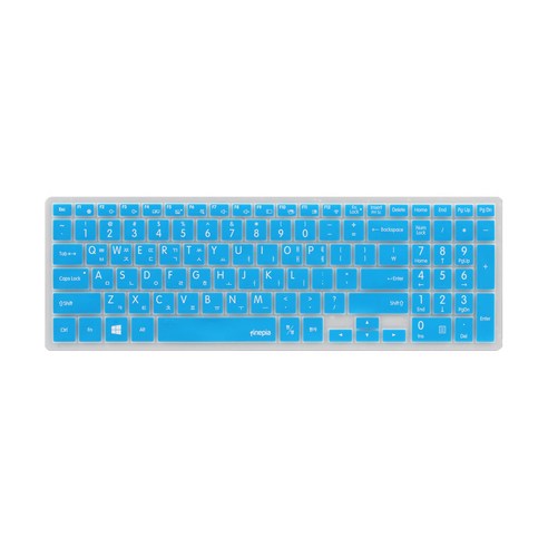 파인피아 삼성 노트북용 문자인쇄 칼라 키스킨 SS20번 / 삼성 NT301E5K / NT300E5L / NT301E5L / NT300E5M, 블루, 1개