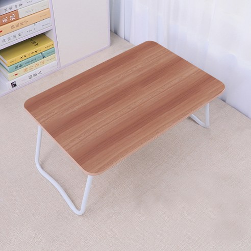 리빙조이 레그 커브 접이식 테이블, 브라운우드