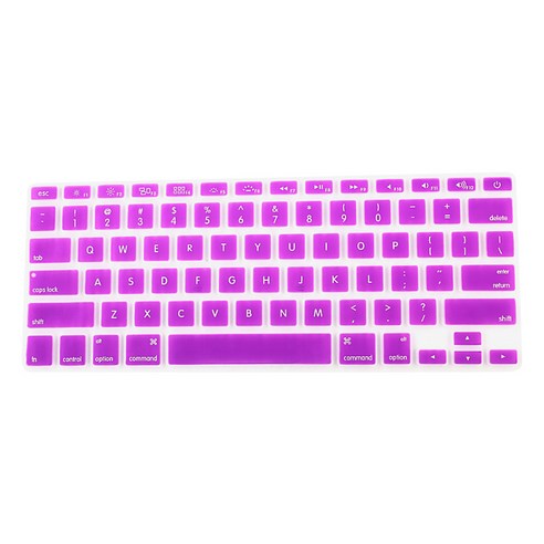 DM 알럽컴 맥북 키보드 보호 커버 A1706/A1707, 퍼플, 1개