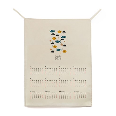 ilogu 벽 천장 장식 가랜드 달력, CAS135