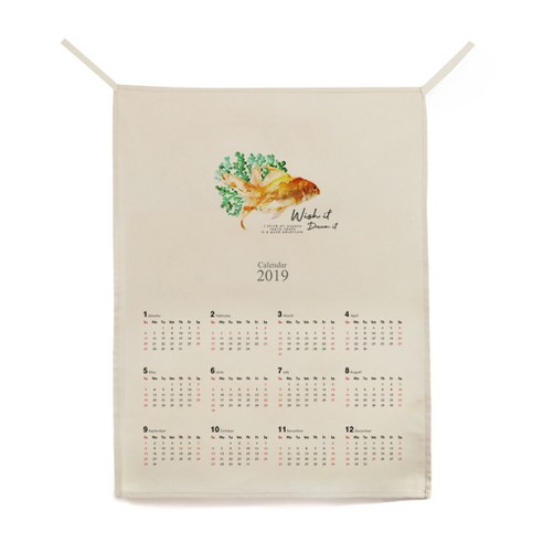 ilogu 벽 천장 장식 가랜드 달력, CAS131
