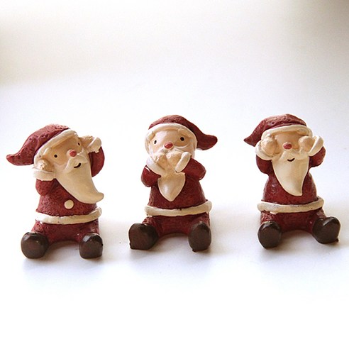 리버그린 크리스마스 귀요미장식인형 3종 세트, 산타
