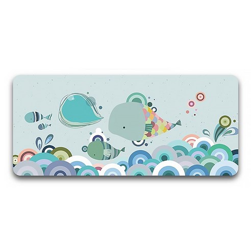 DM 알럽컴 릴렉스 마우스 장패드 40 x 90 x 0.3 cm, 피쉬6, 1개