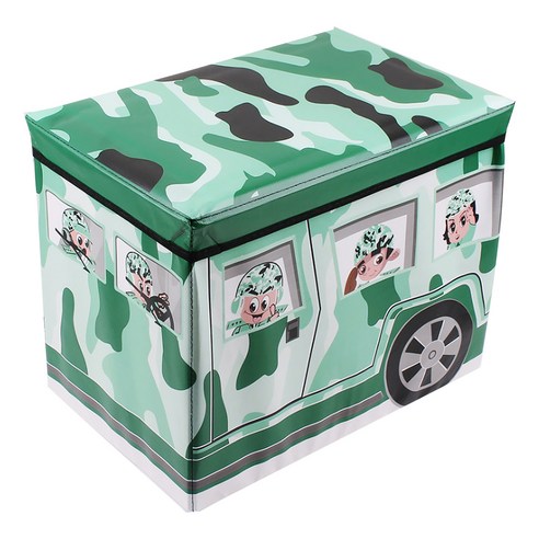 DM 알럽홈 캐릭터 접이식 부직포박스, 군인B, 1개