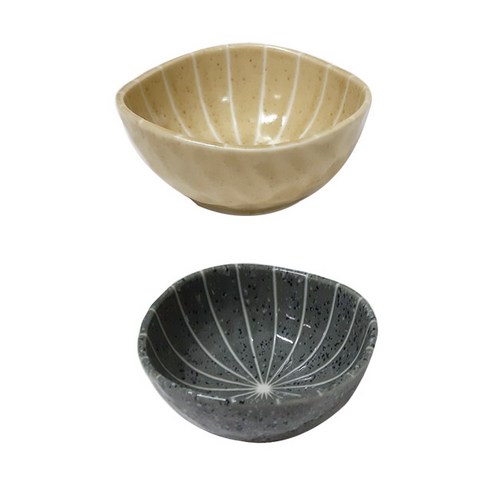 로얄아리따 시젠 볼 9cm, 옐로 + 그레이, 2개입