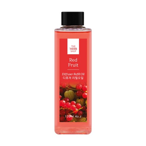 더허브샵 디퓨저 리필 오일, 레드프룻, 120ml