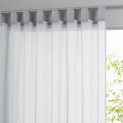 라흐두뜨 단색 커튼 탭탑 F709153, light grey