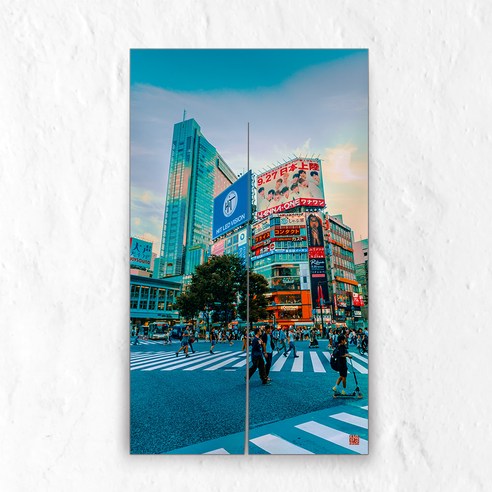 삼육오데이 디자인 가리개 도어 커튼, 길건너는사람들