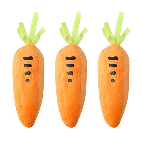 톡톡 보송보송 당근 파우치 필통, TYPE4, 3개입
