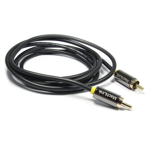 마하링크 1RCA 고급형 케이블, ML-1RH100 (10m), 혼합 색상, 1개