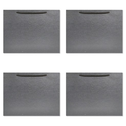 홀마크 무지쇼핑백 대 가로형 4p, 다크그레이