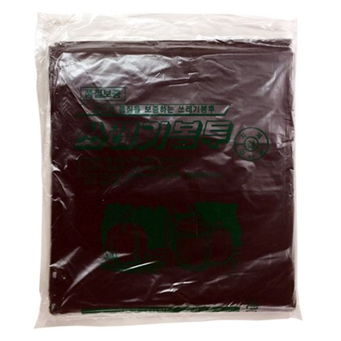 비닐팩토리 배접 재활용 쓰레기봉투 검은색, 100L, 100개