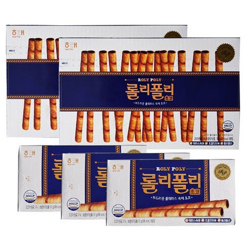 해태제과 롤리폴리 초코 196g x 2p + 롤리폴리 초코 62g x 3p, 1세트