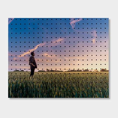 앤비커머스 인테리어 타공판 600 x 500 mm, 1세트, 하늘을바라보다(White)