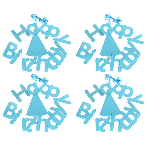 TOCTOC 파티 레터링 파티 플래그 가랜드 4p, NO34