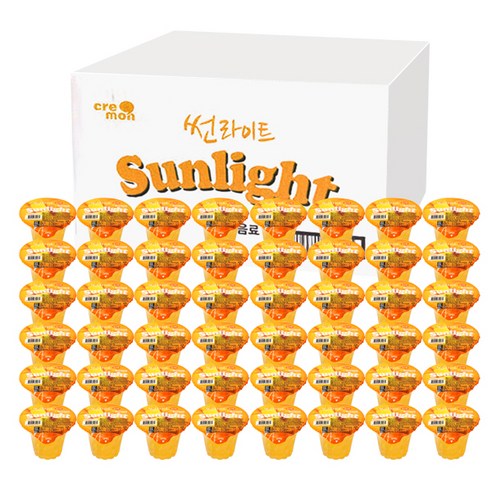 썬라이트 끄래몽 망고 젤리푸딩, 180g, 48개입