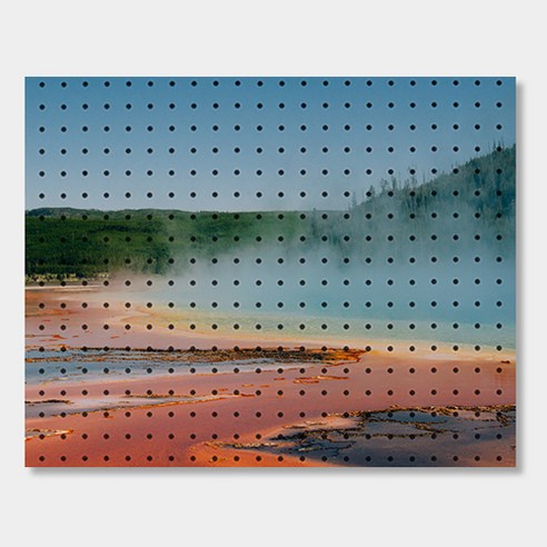 앤비커머스 인테리어 타공판 600 x 500 mm, 1세트, 붉은물