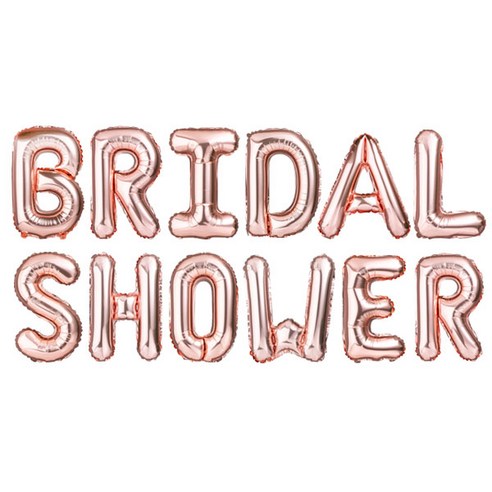 파티팡 은박풍선세트 BRIDAL SHOWER, 로즈골드, 2세트