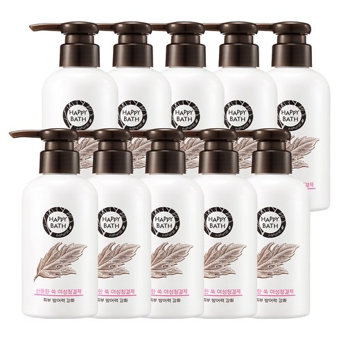 해피바스 PH 약산성 젤 타입 쑥 여성청결제, 10개, 200ml