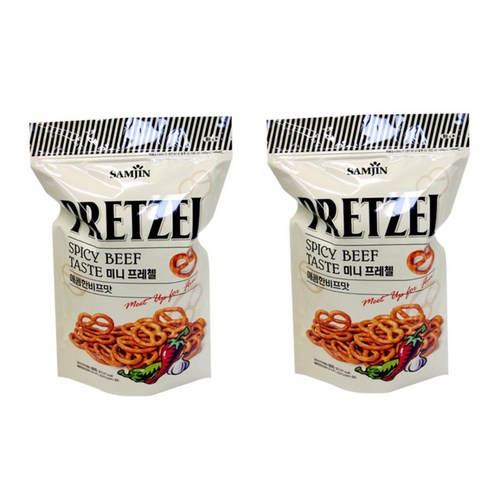 삼진 미니 프레첼 매콤한비프맛, 800g, 2개