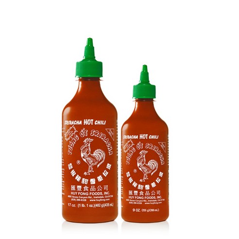 스리리차 핫 칠리 255g + 482g, 691ml, 1세트