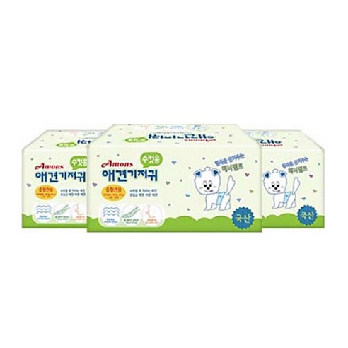 아몬스 애견 기저귀 수컷용, 중형, 10개입, 3개