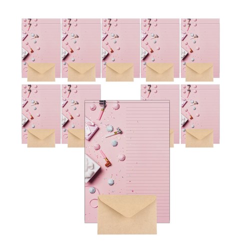 삼육오데이 디자인 편지지 2p + 봉투, 파티파티, 10세트