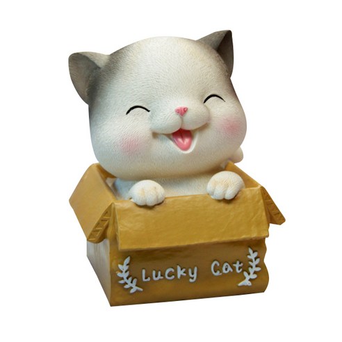 미니띠네 귀여운 캐릭터 행운의 고양이 저금통 중, B, 1개