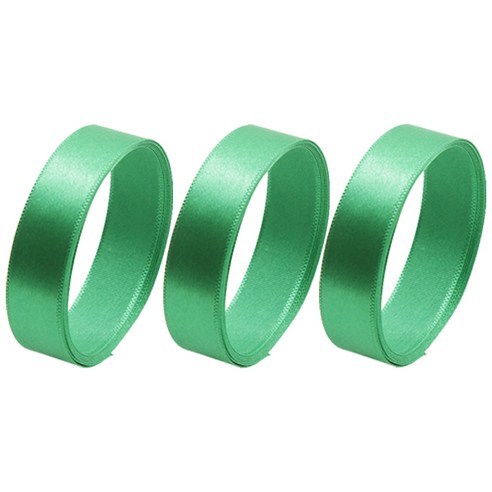 봄91 공단 리본 15mm x 3p, H36 초록, 45.72m