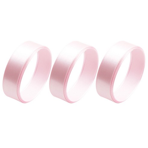 봄91 공단 리본 15mm x 3p, 15 핑크, 45.72m