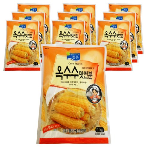청은 옥수수맛전분, 1kg, 10개