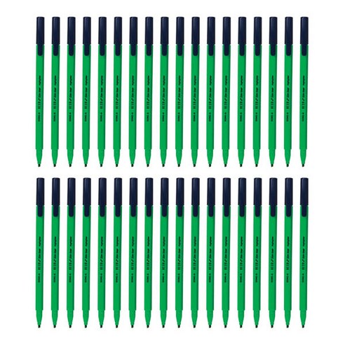 동아 수성펜 헥사 슬림라이너 브라이트 0.5mm 12p, Y/GREEN, 4개입
