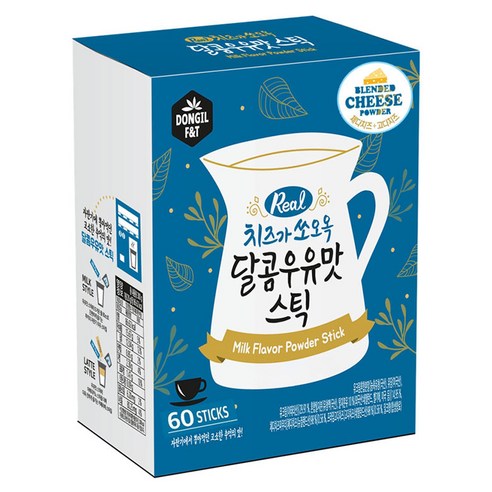 동일에프앤티 치즈가 쏘오옥 달콤우유맛 스틱, 20g, 60개입, 1개
