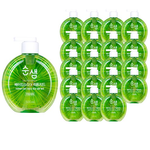 애경 순샘 베이킹소다 & 피톤치드 500ml, 20개