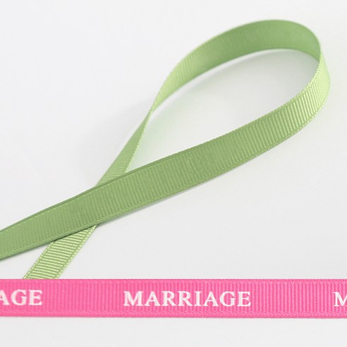 톡톡 DIY 골직리본 MARRIAGE, G14진카키, 50m