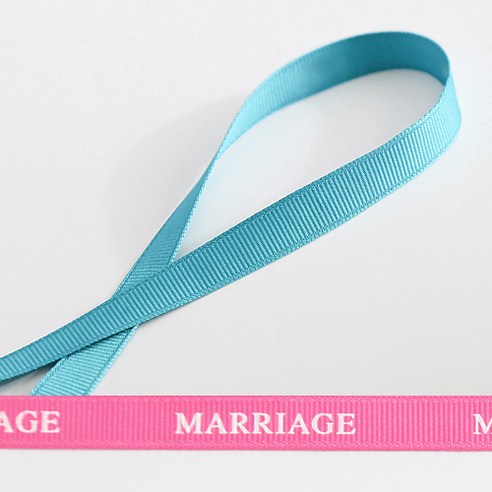 톡톡 DIY 골직리본 MARRIAGE, G48연청록색, 50m