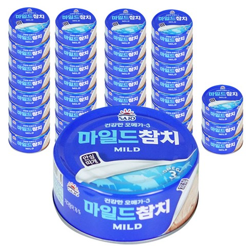 사조참치 마일드참치 안심따개, 100g, 36개
