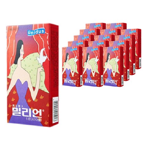 유니더스 밀리언 콘돔, 12개입, 15개