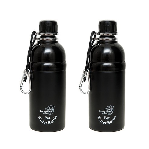 롱포우즈 반려견 휴대용물병 500ml, 2개