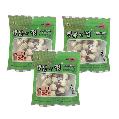 쉐프의 레시피 행복한껌 오리사사미껌 20입, 오리, 230g, 3개
