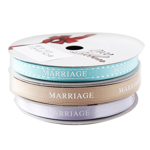 TOCTOC MARRIAGE 프린팅 포장리본 세트, NO38, 13.5m