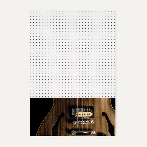 앤비커머스 인테리어 타공판 하 WHITE 60 x 90 cm, 1개, 악기38