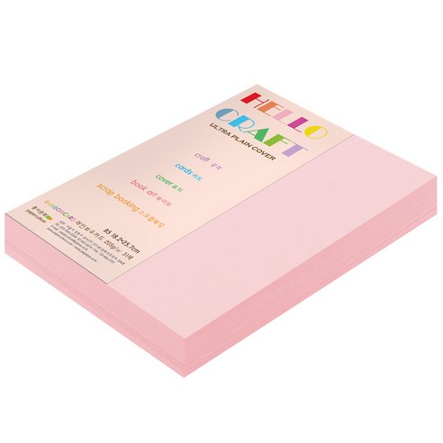 종이문화 두꺼운양면 칼라용지 레인보우카드 No23 코스모스핑크, B5, 120매