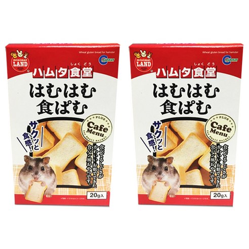 마루칸 하무하무 식빵 소동물 간식, 20g, 2개